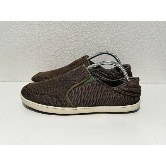 OLUKAI Mens Nohea Mesh Slip On Shoe Sz 9 Gray Convertible Boat Loafer Sneaker main image 7